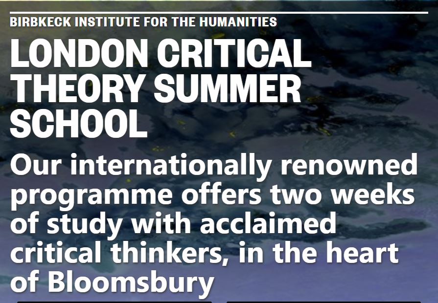 Birkbeck Institutes (@bbkinstitutes) on Twitter photo ☄️Delighted to announce that the next London Critical Theory Summer School #LCTSS2025 will take place at Birkbeck campus, 23 June-4 July <a href="/bbkinstitutes/">Birkbeck Institutes</a> <a href="/OpenSociety/">Open Society Foundations</a>
⏰Applications open🔓
To find out about line up, bursaries and testimonies➡️bit.ly/49QIc2T ☄️Delighted to announce that the next London Critical Theory Summer School #LCTSS2025 will take place at Birkbeck campus, 23 June-4 July <a href="/bbkinstitutes/">Birkbeck Institutes</a> <a href="/OpenSociety/">Open Society Foundations</a>
⏰Applications open🔓
To find out about line up, bursaries and testimonies➡️bit.ly/49QIc2T