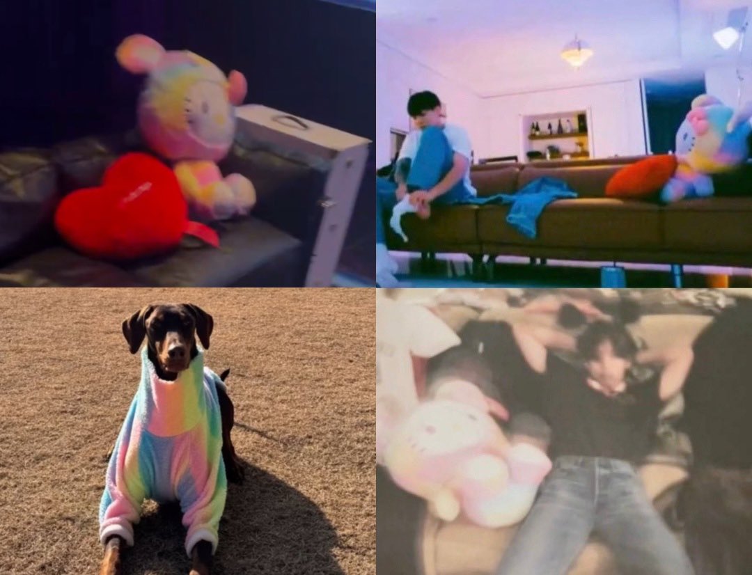 TKLove9597130's tweet photo. Jungkook mostrando los peluches... Cantando #WinterAhead , diciendo que habla con el amigo de #taehyung y que tiene su numero... 
Que tae fué quien le mostró el teaser ...
Vino a calmar las aguas que las jkk provocaron! Gracias #JUNGKOOK  te amamos!

#taekook https://t.co/5KkQCBnRnN