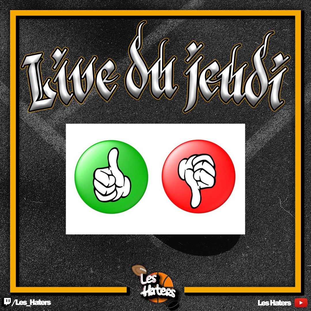 Les_Haters's tweet photo. RDV demain soir à 19h pour le dernier « live du jeudi » de 2024 avec au programme :
- Tops et Flops de l’année 2024 🔥
À suivre en direct sur Facebook et https://t.co/Jq5zKVNroj 🎙️
#leshaters https://t.co/TXdMaNqEud