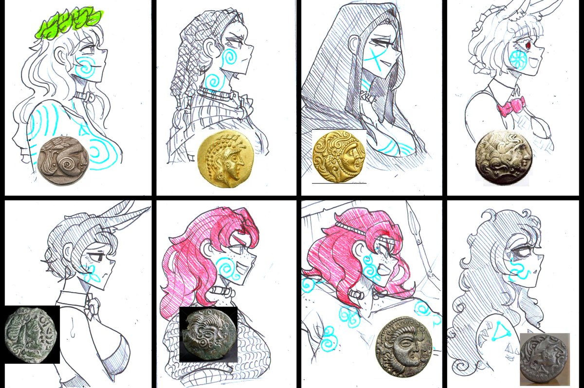 References of Celtic warpaints