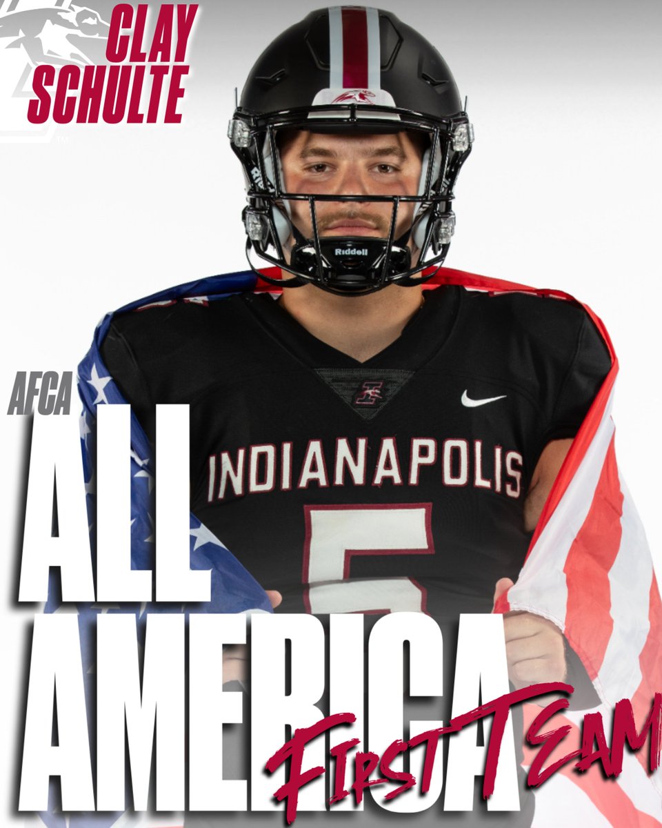 🏈 | Congrats to Clay Schulte, <a href="/UIndyFB/">UIndy Football</a>'s newest All-American!! 🇺🇸

🔗 athletics.uindy.edu/news/2024/12/1…