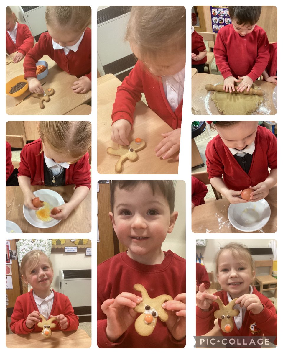 Nursery has enjoyed making gingerbread reindeer using a number of different skills. 
#DTatBewley