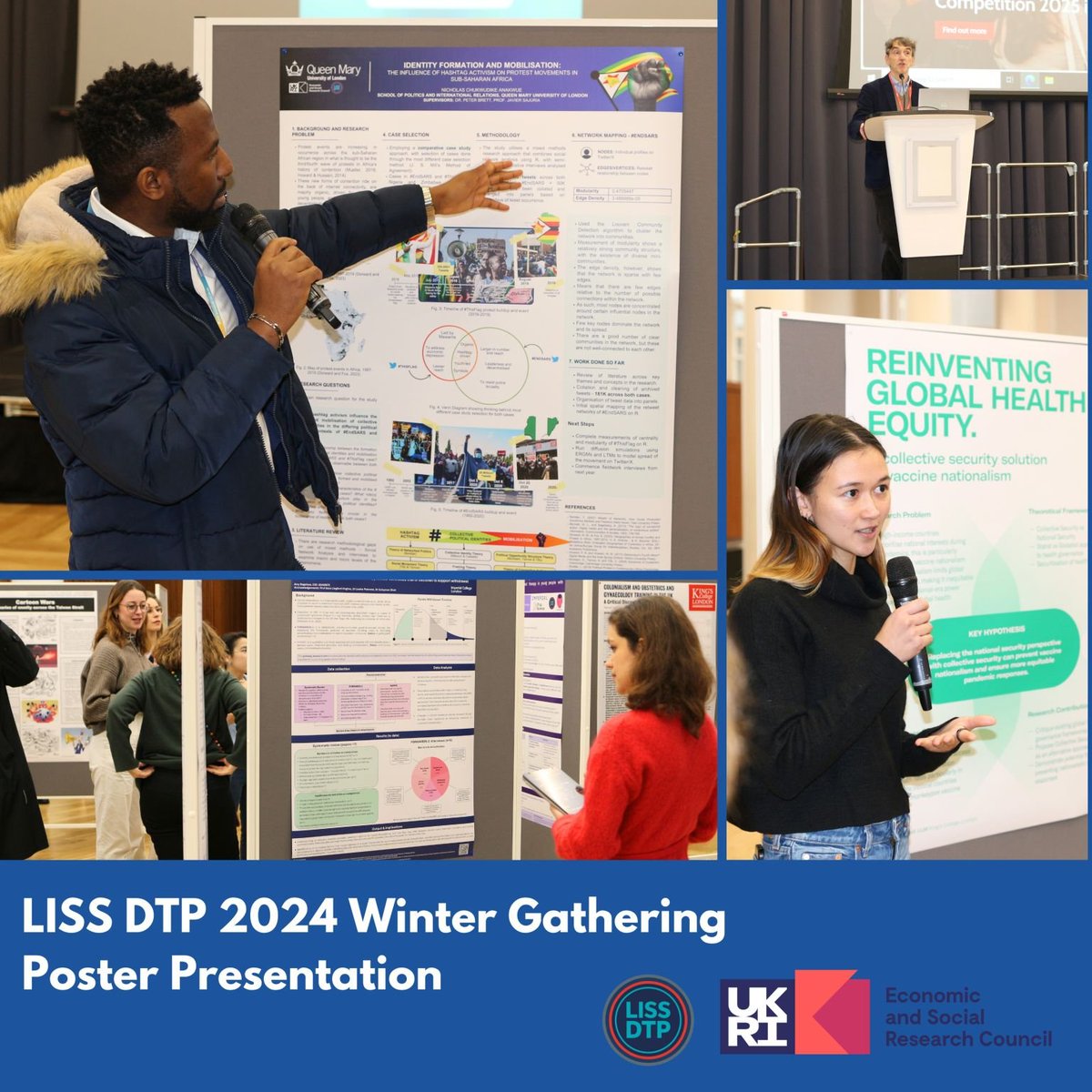 Last week, LISS DTP held an inspiring poster competition at this year's Winter Gathering, where our second-year PhD candidates showcased their fascinating research through 20 incredible posters!📊

Check our website to see the posters! LISS DTP Winter Gathering - LISS DTP
