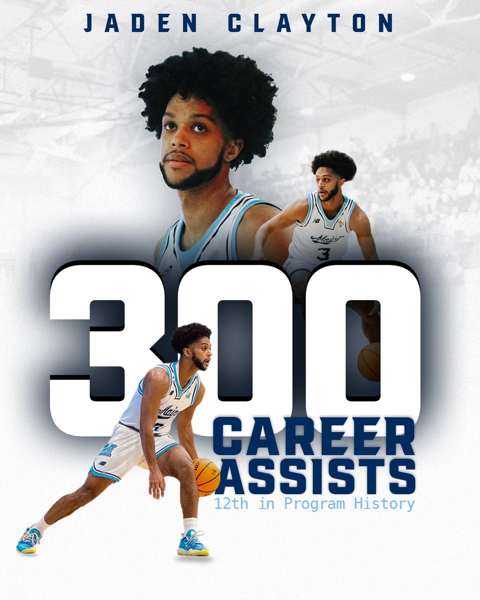 On Saturday in our win against Canisius, Jaden dished out 7 assists, giving him 301 for his career!!

He became just the 12th Black Bear in Program History to have 300 career assists!

Congrats Jaden!

#blackbearnation | #NCAA | #basketball