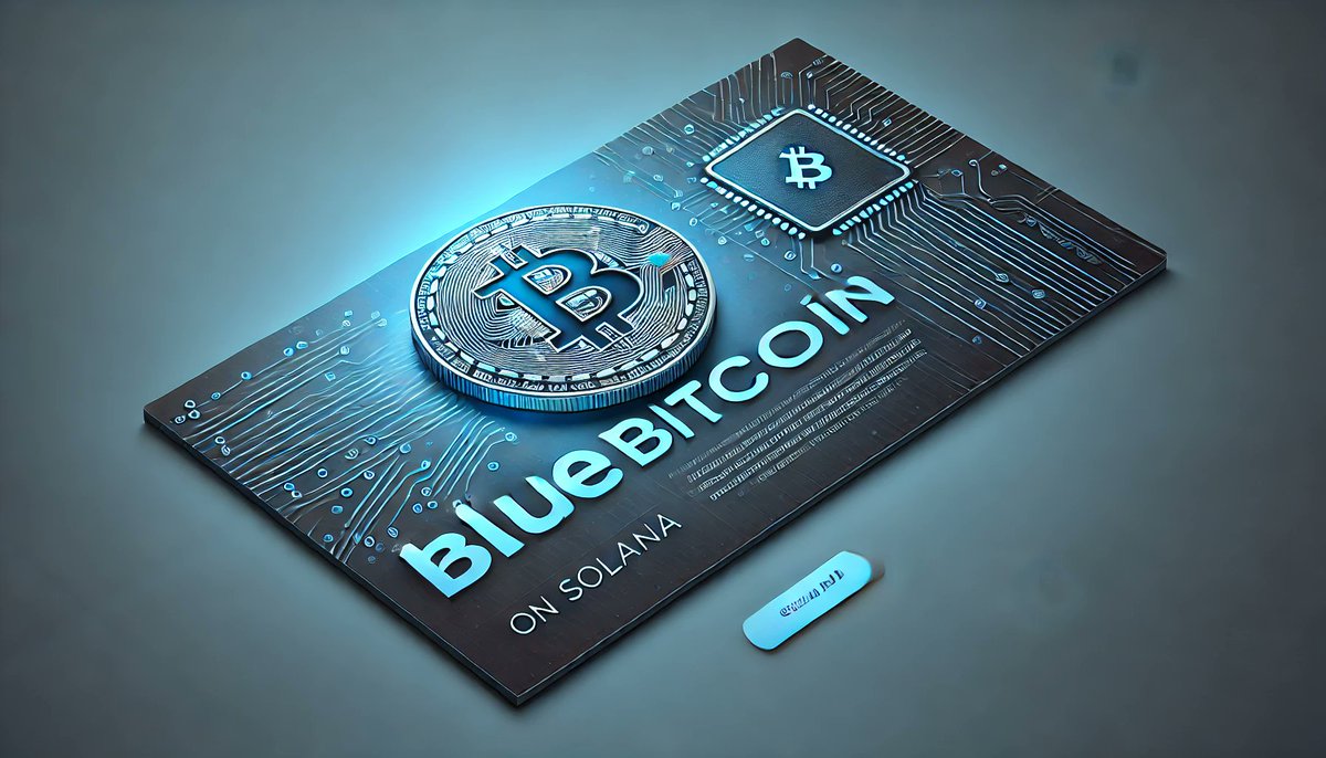 Blue Bitcoin On Solana tweet media