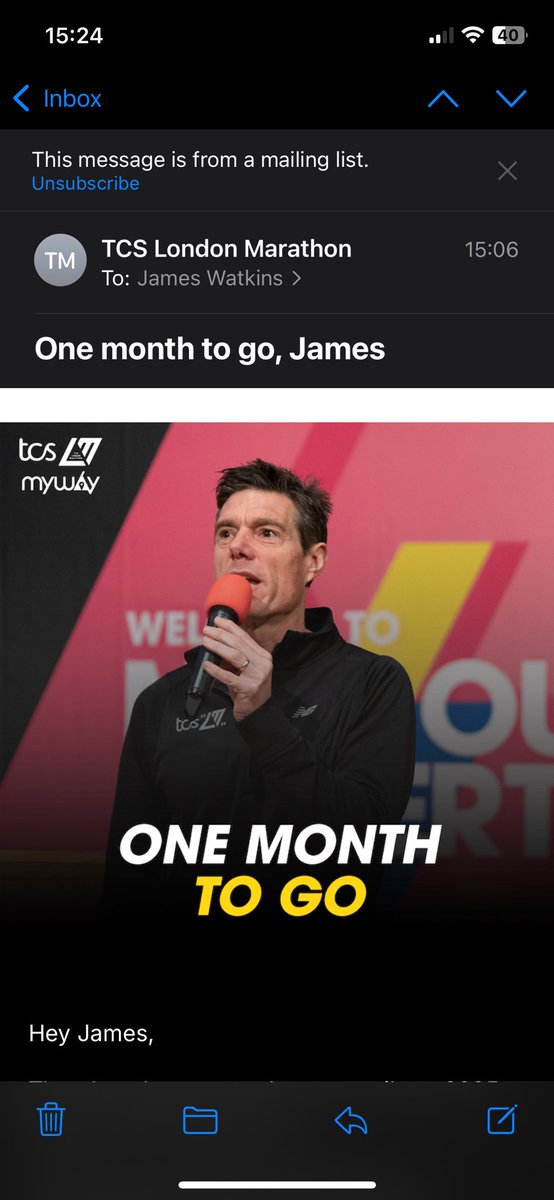 JReisnerWatkins's tweet photo. Anyone else have a slight panic? #LondonMarathon https://t.co/IdtsFlQilE