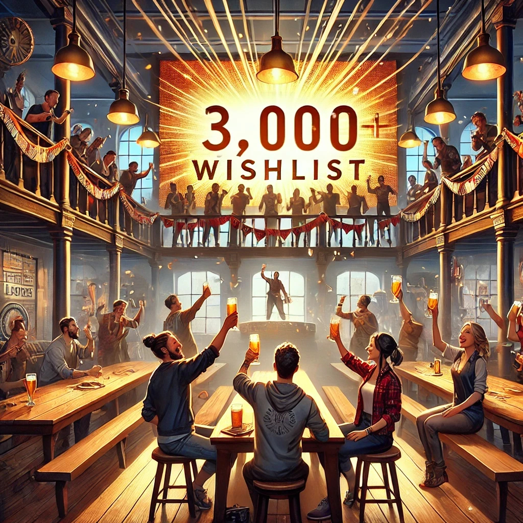 We’re beyond thrilled to share that The Pub Life has reached 3000+ wishlists on Steam in just 6 days!🍻
Your incredible support means the world to us thank you so much for being part of this journey. 🥂
#thepublife #simulator #gamedev #indiedev #indiegames #wishlist
