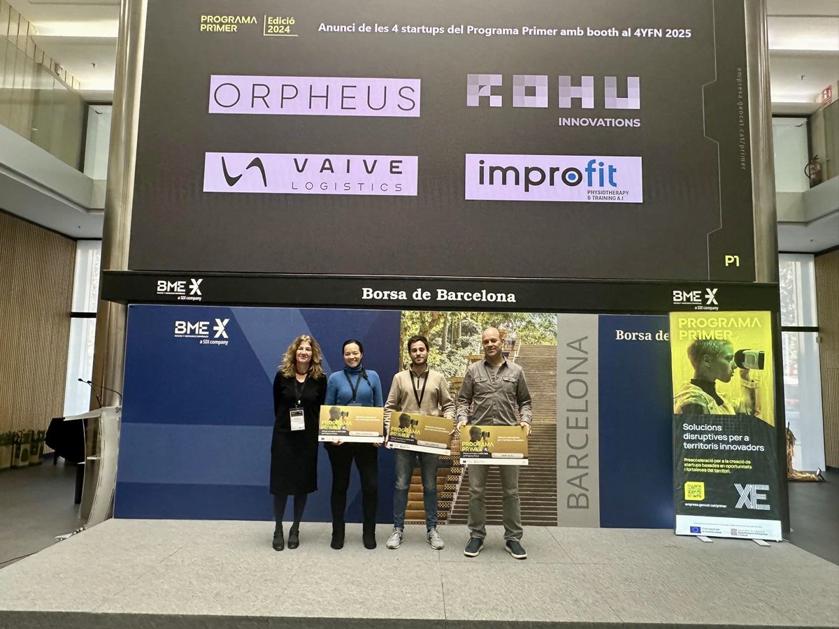 <a href="/robopedics/">Robopedics</a> <a href="/4YFN_MWC/">4YFN</a> 🔊 A més, s’ha anunciat el nom de les 4 startups (vinculades a edicions anteriors del Programa) que podran presentar les seves solucions amb un booth propi a l’estand de <a href="/gencat/">Generalitat de Catalunya</a> i <a href="/accio_cat/">ACCIÓ</a> al <a href="/4YFN_MWC/">4YFN</a> 👇

✅ @Orpheus_es
✅#RohuInnovations
✅#VaiveLogistics
✅#WellfitTec