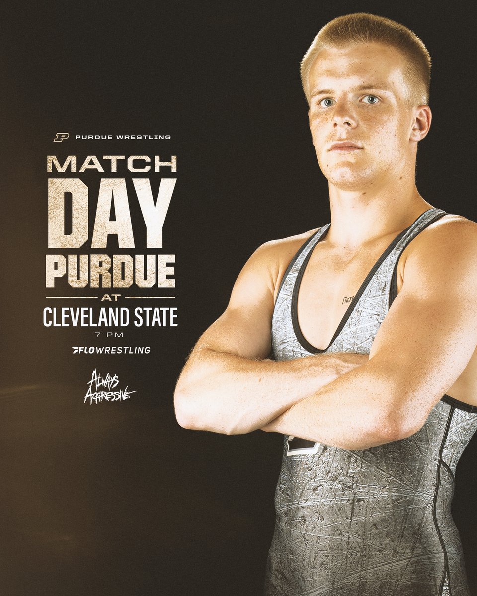 Boiler Up from The Land.

🆚 Cleveland State
📍 Woodling Gymnasium
🕗 7 PM ET
💻 FloWrestling ($): boile.rs/4frKJ4C
📊 Live Stats: boile.rs/3DnadD2