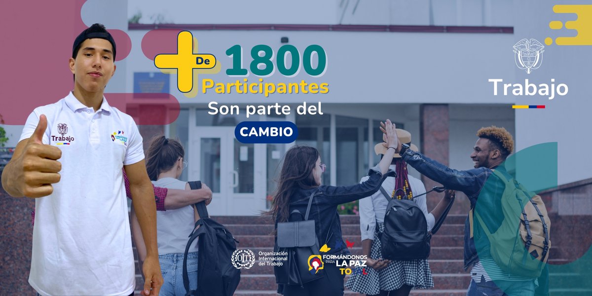 🚀 El programa #FormándonosParaLaPazTotal avanzó en distintas fases para asegurar un cambio real y sostenible en las y los participantes gracias a <a href="/MintrabajoCol/">MinTrabajo</a> y la #OIT. 💼
 🔗bit.ly/3WHLUqy