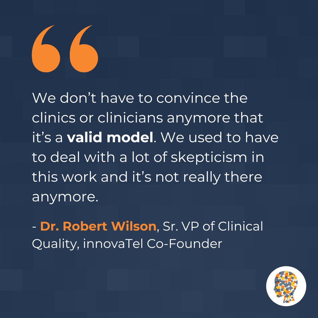 Before we ring in the new year, we sat down with Dr. Robert Wilson, SVP of Clinical Quality and innovaTel co-founder, to get an inside perspective on the state of the #telepsychiatry industry for 2024 — and a look ahead at what's to come! 💬

innovatel.com/2024-review-ac…
