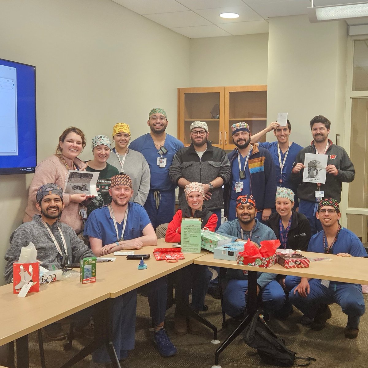 Emily L. Davidson, MD (@emilyldavidson) on Twitter photo scrub cap secret santa - new tradition for <a href="/WiscUroRes/">UW Madison Urology Residency</a>!!! happy holidays! 🎄🎅🏼❄️ scrub cap secret santa - new tradition for <a href="/WiscUroRes/">UW Madison Urology Residency</a>!!! happy holidays! 🎄🎅🏼❄️