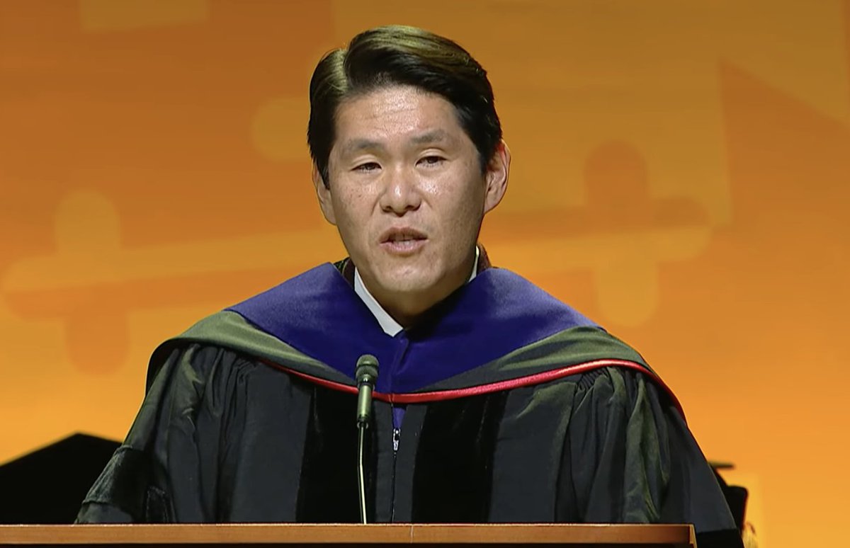 UMBC's tweet photo. "Today you all become an enduring part of UMBC’s proud and impressive legacy. No matter what direction your life now takes, no matter what challenges you will next confront, know that your education here has prepared you well." - Regent Robert Hur. #UMBCgrad https://t.co/Ss2eEjEauK