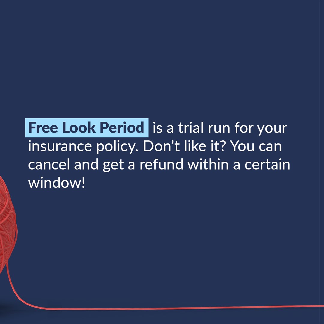 policyadvisorhq's tweet image. Not feeling your new insurance policy? The ‘Free Look Period’ lets you test the waters risk-free. If it’s not for you, cancel and get a refund—simple as that. Have tricky insurance terms you want decoded? Drop them in the comments, and we’ll simplify them! #InsuranceSimplified