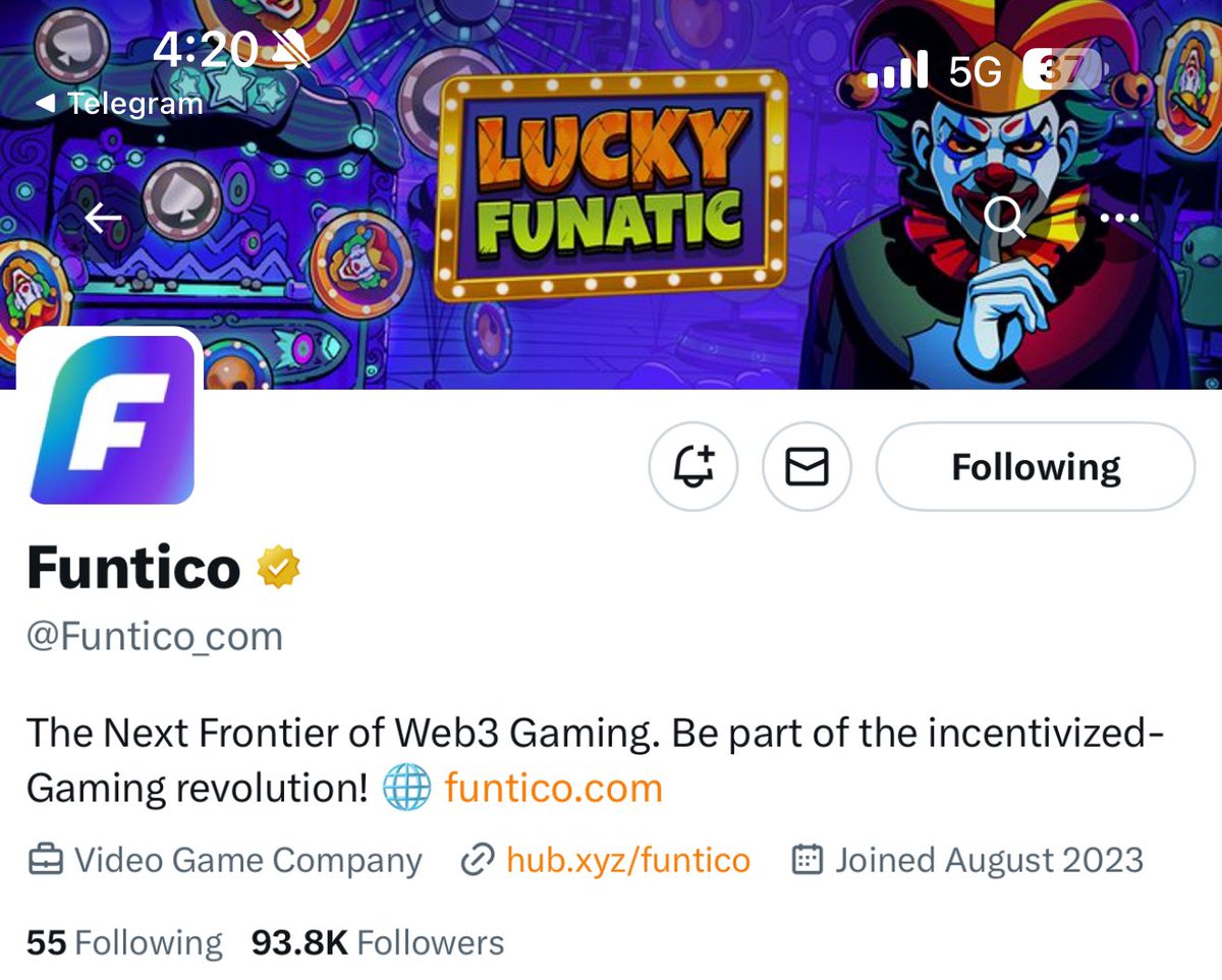 Farmercist's tweet image. AIRDROP CONFIRMED FOR FUNTICO ( TGE January )

- funding: $10m ( funded by team, No VC )
- cost: $0
- potential: $TICO TOKEN AIRDROP
- first create an account: funtico.com
- Join telegram and link it to your Funtico account thru quest in telegram:…