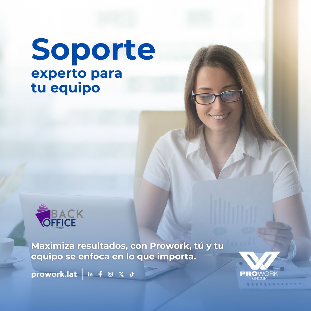 ProworkGroupMx's tweet photo. Más eficiencia, menos complicaciones.
Con nuestro soporte, tu negocio opera con excelencia. 💼
#BackOfficeProwork #SoporteAdministrativo #EficienciaEmpresarial #CapitalHumano https://t.co/HlgE4uslHj