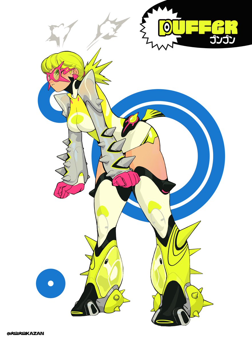 KAZAN129's tweet photo. 🐡 A little angry pufferfish girl https://t.co/NLgchrGzR3