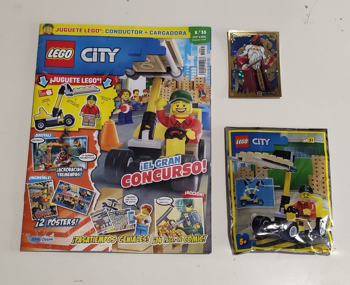 shephard_34's tweet image. Encontré el último número de la revista #LegoCity el 35 que salió este año y no se sabe si va a salir más número para el año que viene  trae una cargadora y una figura 

#Lego #City #RevistaLego @BlueOceanSpain