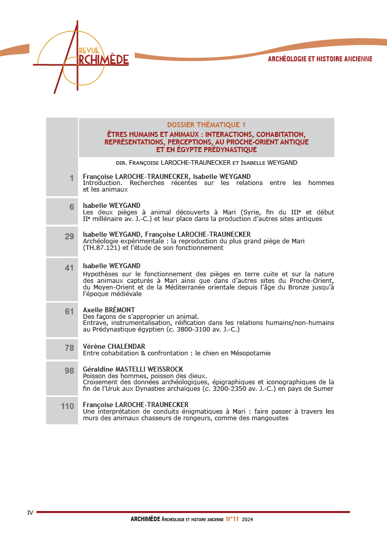 AgerAssociation's tweet image. [Parution] Antonin Nüsslein @AntoninNusslein (dir.), Dossier « Nouvelles données et perspectives de recherches sur la période romaine en plaine d&apos;Alsace et ses abords », Archimède, no 11, 2024
@OpenAccessArch  #archéologie
archimede.unistra.fr/revue-archimed…