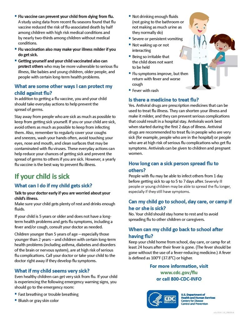 With increasing numbers of flu cases being reported, we would like for everyone to be informed of how the flu is spread, symptoms that may be present and also precautionary measures you can take to protect yourself and others.