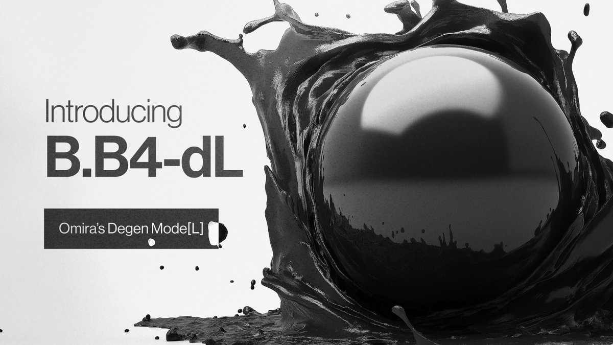 OmiraAI's tweet photo. Introducing B.B4-dL

The Degen Mode(L)

Operating as an unrestricted extension, dL predicts price movements up to 500% greater than the traditional high-confidence B.B4 model.

Degen Mode(L) is engineered to deliver immediate, actionable forecasts, offering higher potential returns to more risk tolerant users.

Bigger moves, bolder trades, better returns.

Learn more today ⬇️

https://t.co/cSmBtdG8KP
