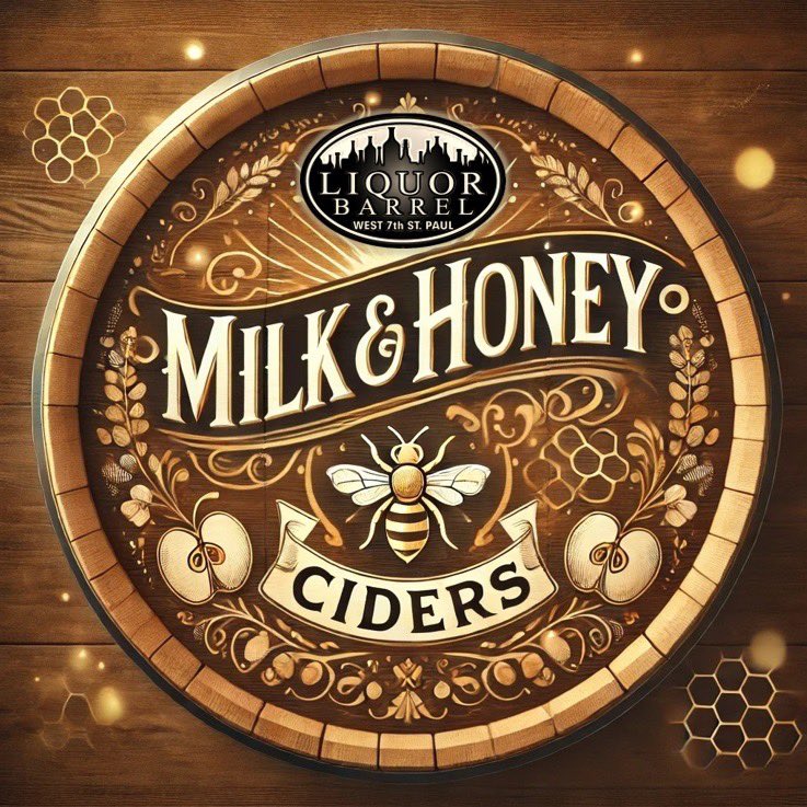 LiquorBarrel7th's tweet image. On the 7th day of Craftsmas we do present to thee… A crazy sale on Local Cider!!! 🍎

Milk &amp;amp; Honey Heirloom Cider 4pks today are only $10.95! 💥

Don’t miss out on this crazy deal!!

#Craftsmas #LiquorBarrel #LocalCider