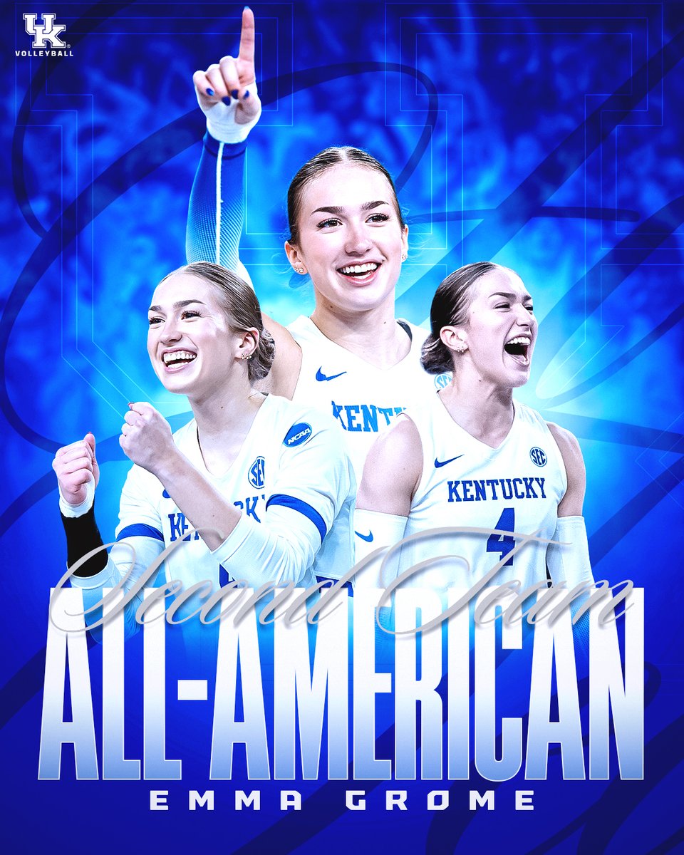🇺🇸🏐 SECOND TEAM ALL-AMERICA🏐🇺🇸

😻 <a href="/EmmaGrome/">Emma Grome</a> 

#WeAreUK x <a href="/AVCAVolleyball/">AVCA</a>