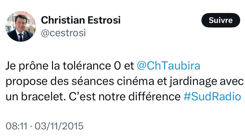 KadoKero's tweet photo. @cestrosi @NicolasSarkozy Espèce de nullité. 
Dis merci à tata Christiane..
Avec des fachos comme toi, Sarko c'est en prison qu'il irait croupir pendant 1 an . https://t.co/hq5WBZrThA