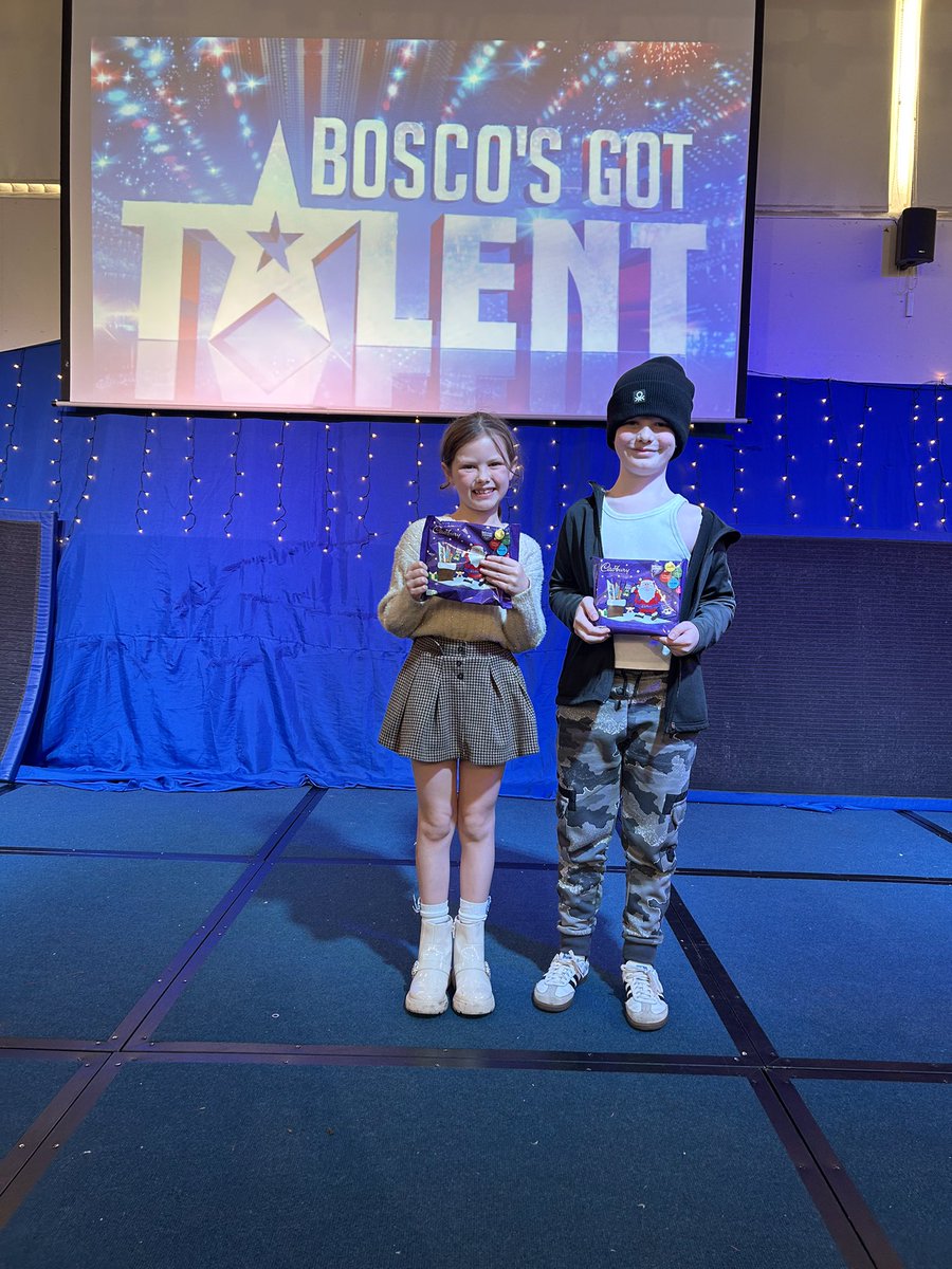 StJBoscoYear4's tweet photo. Congratulations to our 1st and 3rd place winners of Bosco’s Got Talent! https://t.co/dAw5Epwplv