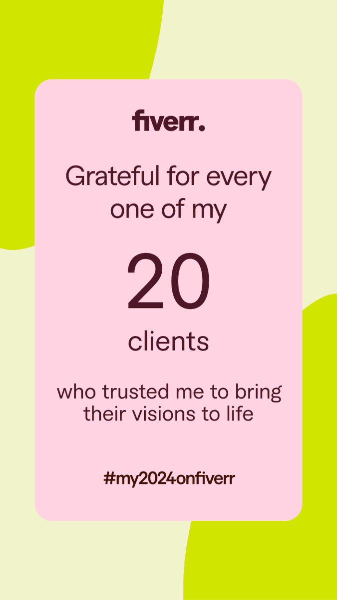 learnwith_ob's tweet photo. You made #my2024onfiverr a year to remember. https://t.co/eR7jvgvzjR https://t.co/5lJ9ie80hQ