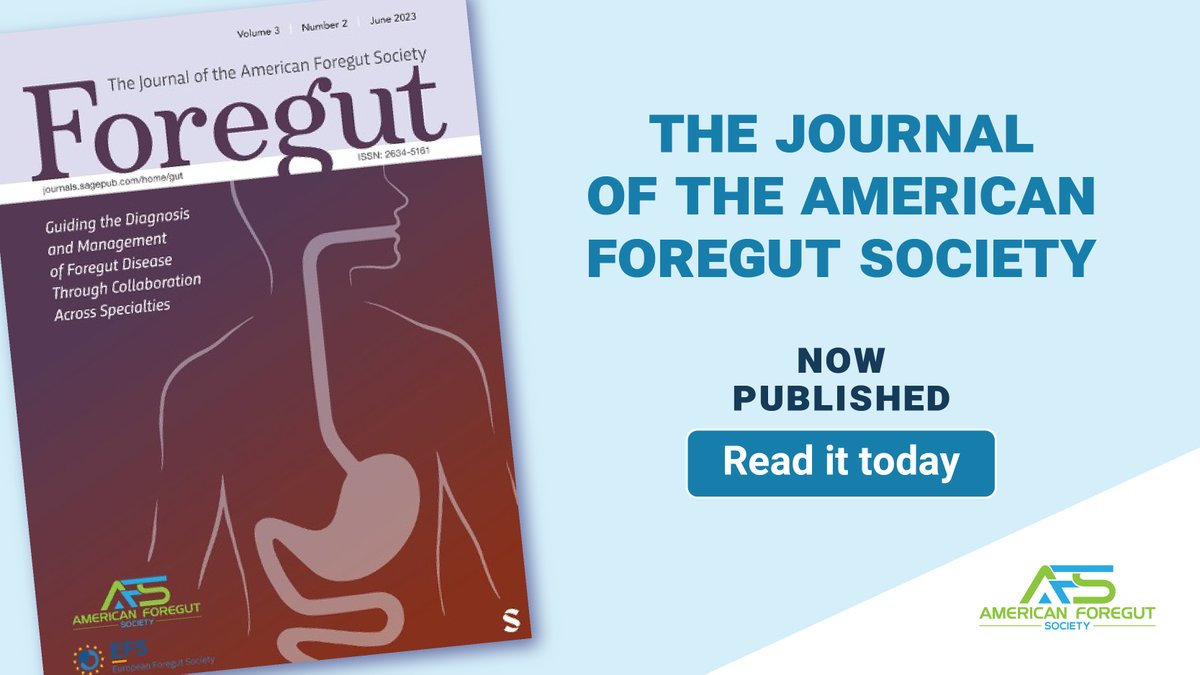 ForegutSociety's tweet photo. #ForegutJournal is now published! Did you know that as an AFS Member - the Journal is included in your membership benefits? https://t.co/apGhiZYlbe