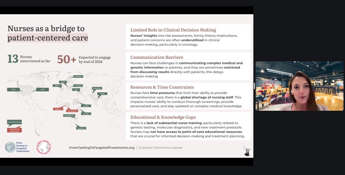FT3Program's tweet image. Live for &apos;From Challenges to Solutions: Empowering Nurses in #PrecisionOncology&apos;. A great way to end the year! Thanks to all participants (registrations from 46 countries 🌍), to Global Power of Oncology Nursing (GPON) for partnering with us &amp;amp; to our speakers incl. @PotisDR