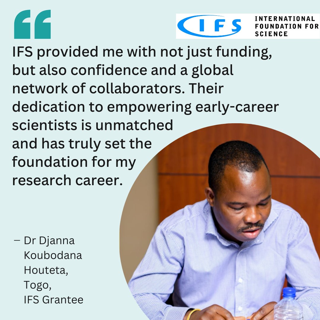 INTERNATIONAL FOUNDATION FOR SCIENCE tweet media