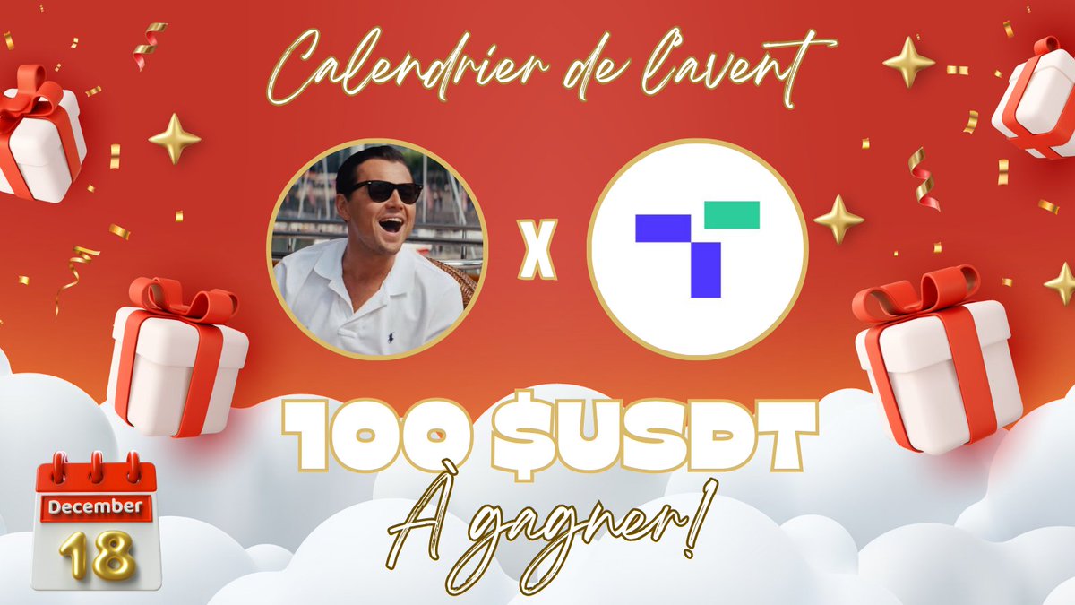 DempseyWeb3's tweet photo. 🎄 CALENDRIER DE L'AVENT #18 🎅

Aujourd'hui c'est avec @tatum_io qu'on vous régale!

🎁 100 $USDT

Tatum, c'est le moyen le plus rapide de créer, tester et exécuter des applications blockchain ! 🚀

👉 Pour participer:

✅RT
✅Follow @DempseyWeb3 &amp; @tatum_io
✅Tag 2 bros https://t.co/soiBRiUGpn