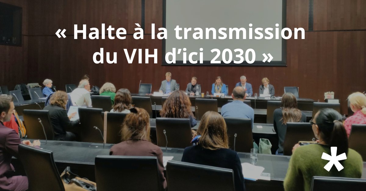 📸🎯 Aperçu de la table ronde «Halte à la transmission du #VIH d’ici 2030 au niveau national et mondial !» organisée par les intergroupes parlementaires pour la #santésexuelle et les #droits et Santé globale. Un but qui ne pourra être atteint que grâce à un effort commun.