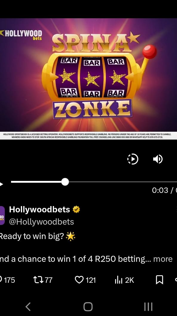 Noe1lady's tweet photo. @Hollywoodbets https://t.co/fvJypeyeTq