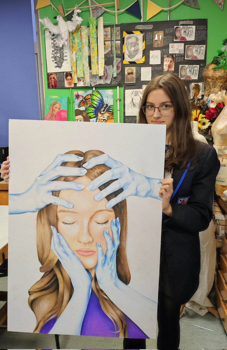 Year 11 coursework deadline this week. Here's a sneak preview of type amazing  GCSE work I will be marking in the holiday. Well done Sophie Hughes in year 11. <a href="/MaelorPenley/">Maelor School Penley</a>