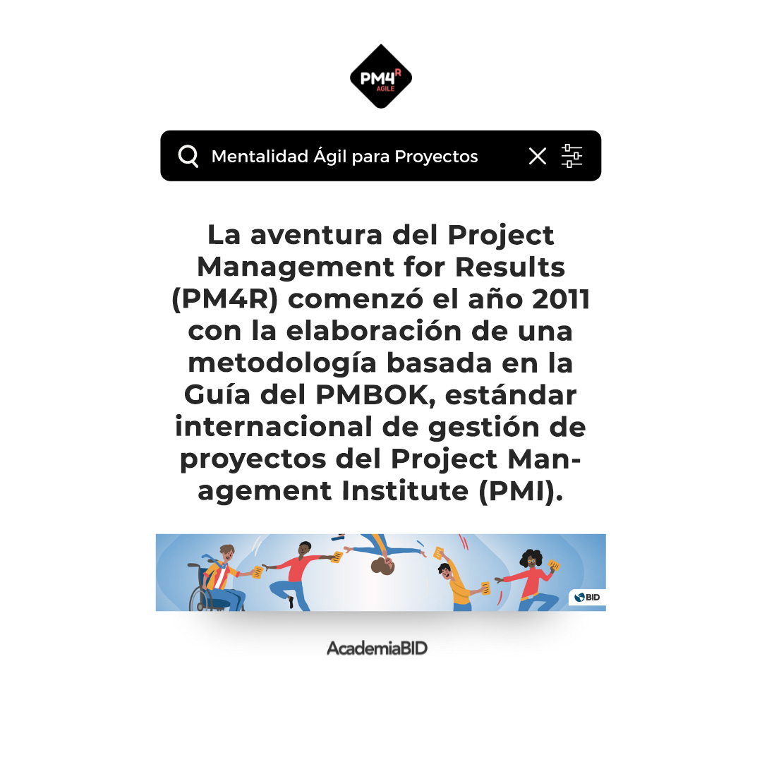 PM4_Results's tweet photo. #PM4RAgile | 📚 La aventura del PM4R comenzó en el año 2011 con la elaboración de una metodología basada en la guía del PMBOK...

#PM4R #ProjectManagement #BIDAcademy #AcademiaBID https://t.co/fspgbbSDCx