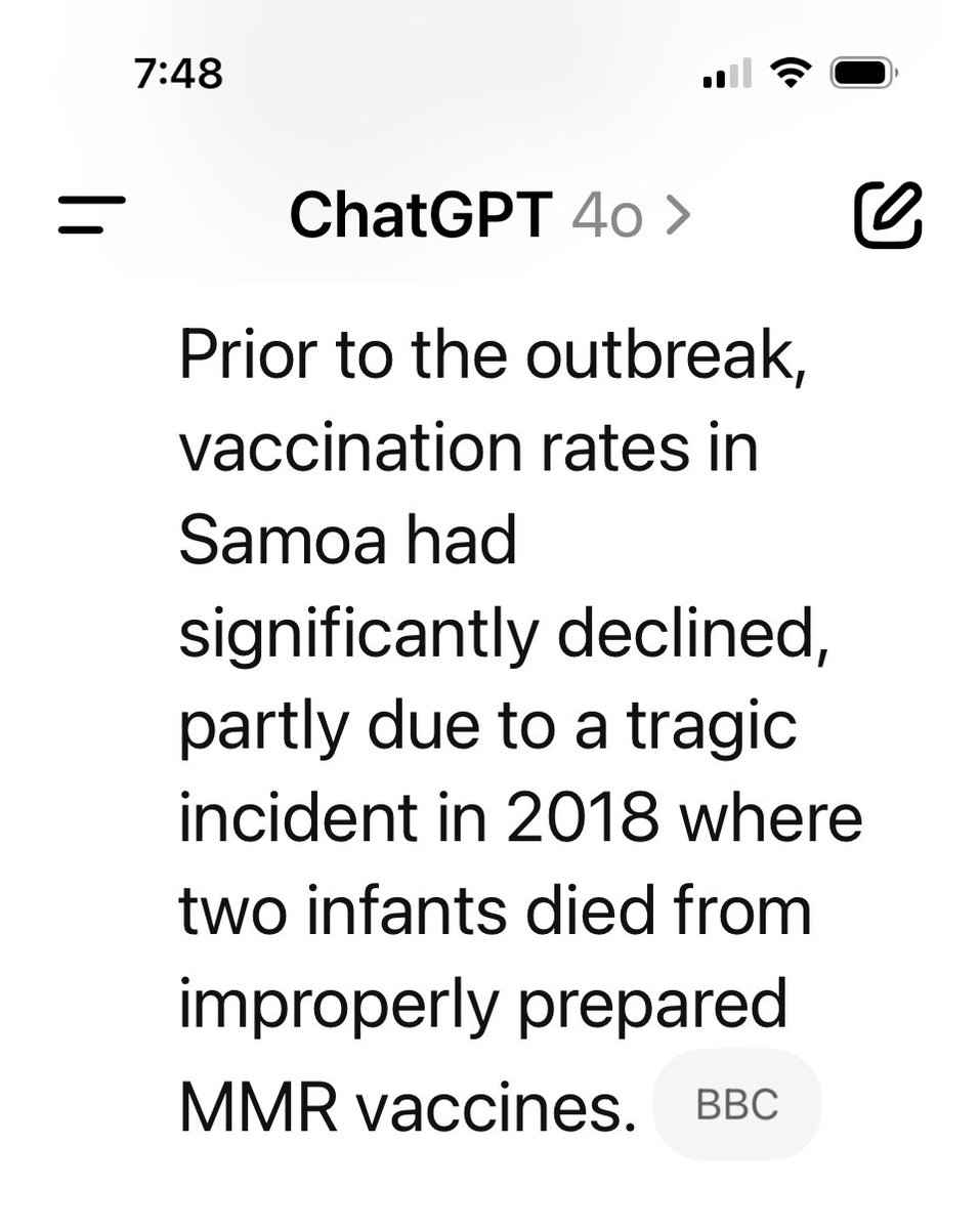 JillianMichaels's tweet photo. . @SenWarren this has been debunked numerous times. There is nothing linking @RobertKennedyJr to the measles outbreak in Samoa. Either you know this and are deliberately lying or you're too lazy to perform a 10 second search? The real reason vaccination rates went down in Samoa is this