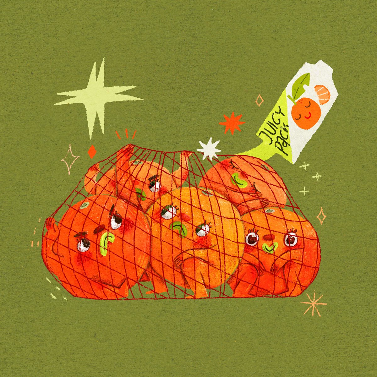 Juicy pack! Love doing cute, dumb art right now!