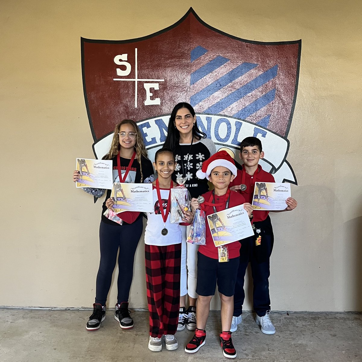 Tuesday,  December 18th, Ms. Dovales led 5th grade students in the B.E.S.T. Standards Mastery Mathematics Virtual Competition. Our school competed with 68 schools &amp; received 1st Place! 🥇Congratulations to Michael Roqueta, Paola Seijas, Carlos Alas, &amp; Barbara Carrizo <a href="/SuptDotres/">Jose L. Dotres, Ed.D.</a>