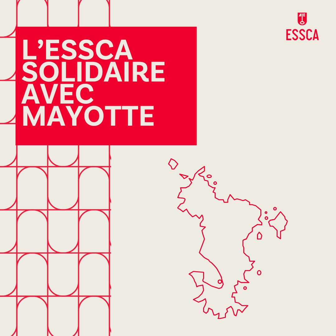 ESSCA (@essca_ecole) on Twitter photo L'ESSCA tient à exprimer sa solidarité envers les victimes et leurs familles, ainsi qu'à toutes les personnes touchées par le drame causé par le cyclone Chido à #Mayotte.
Pour soutenir la population de Mayotte, faites un don dons.fondationdefrance.org/solidarite-may… L'ESSCA tient à exprimer sa solidarité envers les victimes et leurs familles, ainsi qu'à toutes les personnes touchées par le drame causé par le cyclone Chido à #Mayotte.
Pour soutenir la population de Mayotte, faites un don dons.fondationdefrance.org/solidarite-may…
