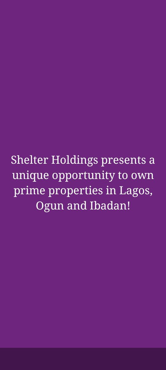 zivonconsulting's tweet photo. CONTACT US:
Shelter Holdings: +234-7062712004
(Call/WhatsApp)
#ShelterSolution #RealEstate
#Properties #PropertyInvestment #RealEstateInvestment #ShelterHoldings https://t.co/Wl041zc1nZ