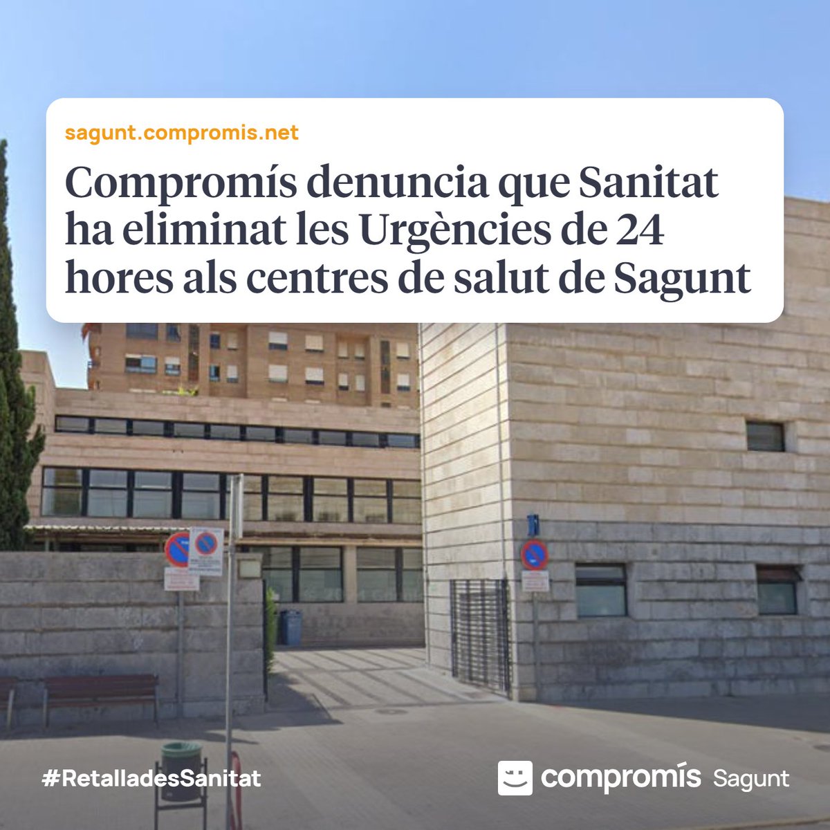 CompromisSagunt's tweet photo. ‼️ Estem vivint, de nou, en què es tradueix un govern del PP: 𝗿𝗲𝘁𝗮𝗹𝗹𝗮𝗱𝗲𝘀 𝗱𝗲𝗹𝘀 𝘀𝗲𝗿𝘃𝗲𝗶𝘀 𝗽𝘂́𝗯𝗹𝗶𝗰𝘀 🫤
Més info! 👉 https://t.co/24GZR5CO5w
#RetalladesSanitat
#MadeInPP
#SupressióUrgències24h https://t.co/sFCwi687ZV