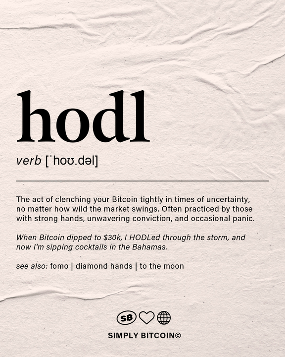 SimplyBitcoin's tweet photo. Happy HODL day! https://t.co/6MfFhdO1VK