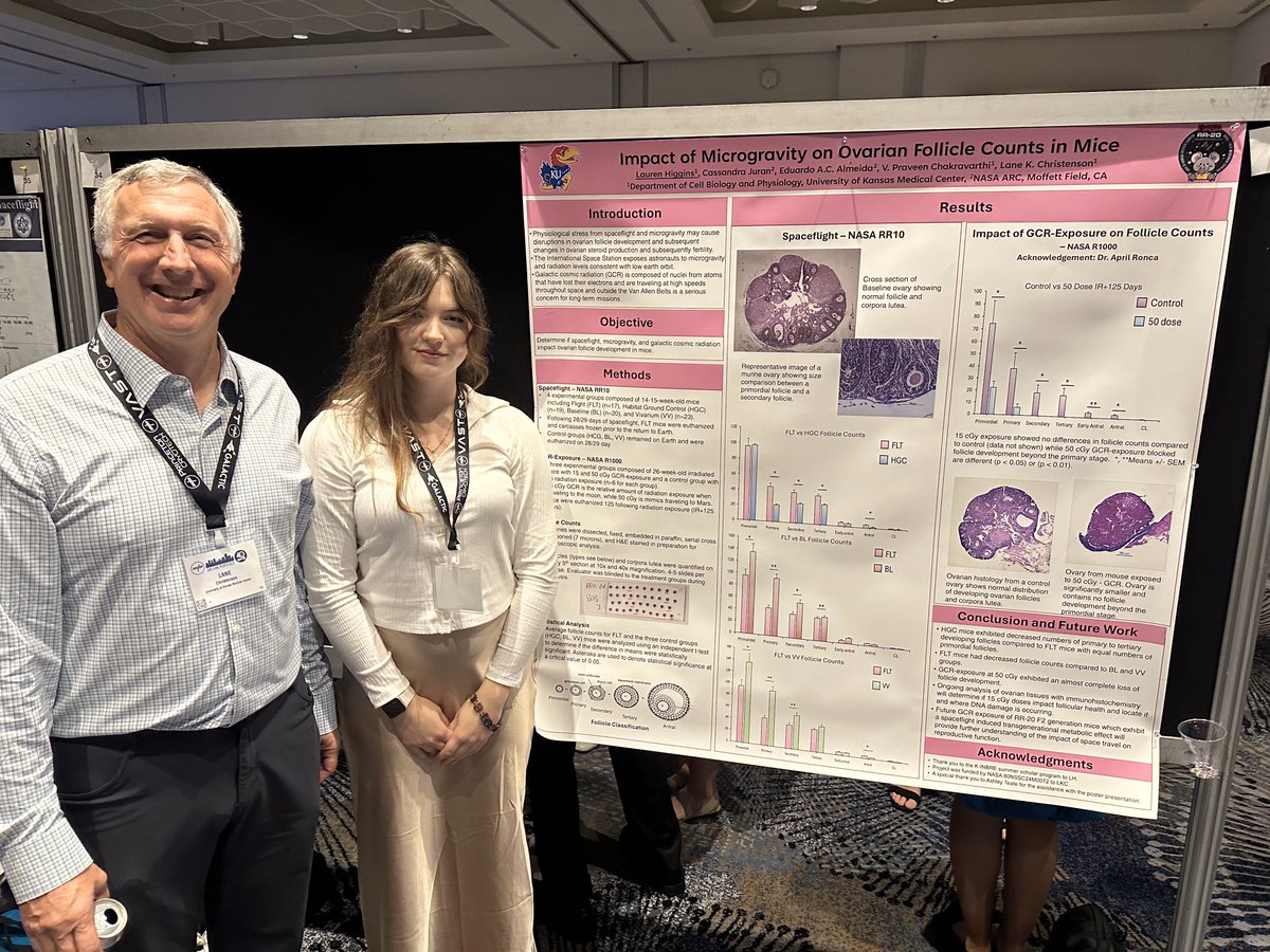 Lauren Higgins, a Summer KINBRE Scholar and KU undergraduate working in Lane Christenson’s Lab,  presented a poster at the American Society for Gravitational and Space Research (<a href="/ASGSRSpace/">ASGSR</a>) conference in San Juan Puerto Rico December 5-8.