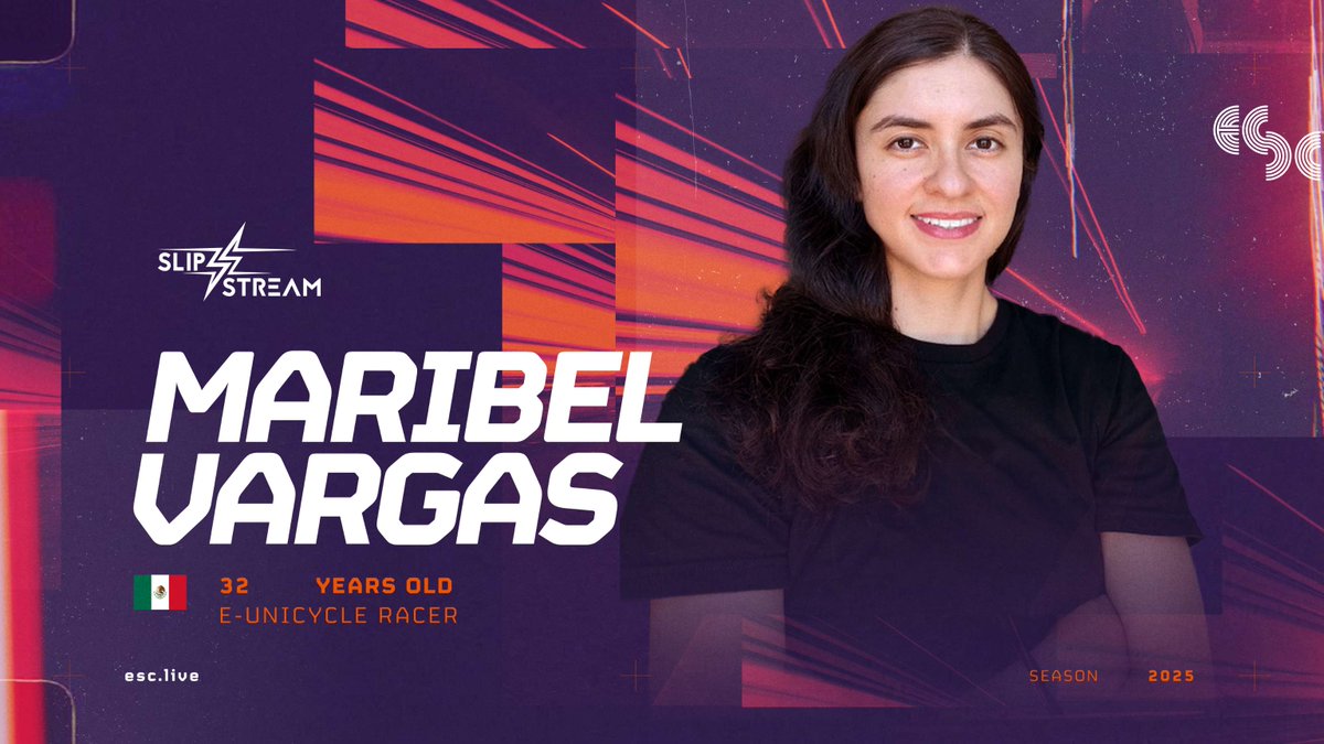 Professional e-unicycle racer Maribel Vargas is switching from one to two-wheel electric racing joining eSC as part of @harriesilver’s SlipStream!
