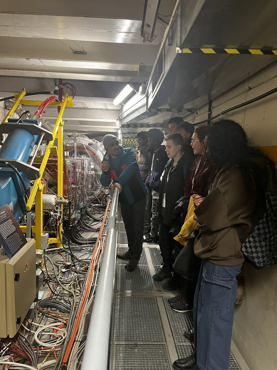 NHS_Physics's tweet photo. More excitement on the tour of the data centre and antimatter factory, including going inside the antiproton decelerator! https://t.co/CRvlni2OI3