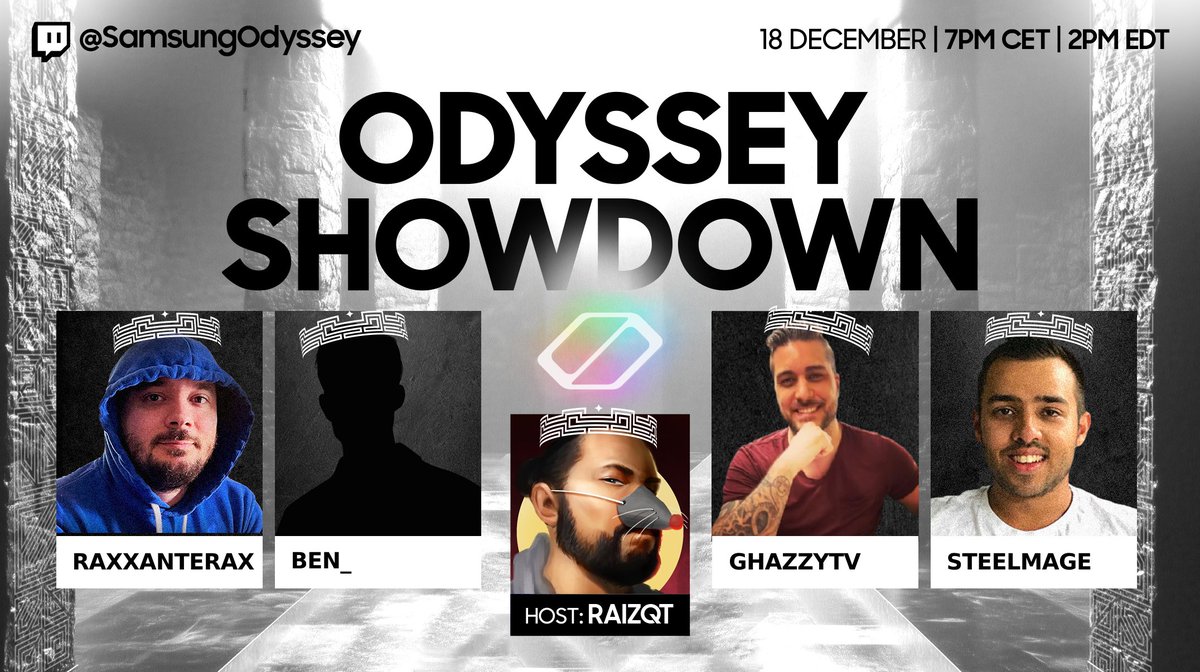 Ben (@lightee7) on Twitter photo 9:00 CET On the Samsung Odyssey Twitch Channel Samsung Odyssey Showdown - <a href="/Raxxanterax/">Raxxanterax</a> & Myself vs <a href="/Steelmage2/">Steelmage</a> & <a href="/GhazzyTV/">Ghazzy Bodensjö</a> hosted by <a href="/RaizQT/">RaizQT</a> ! Join us for a chance to win an Odyssey OLED G8 32"! Giveaway link here! samsung-odyssey.com/Ben-twitter #odysseypartner #ad 9:00 CET On the Samsung Odyssey Twitch Channel Samsung Odyssey Showdown - <a href="/Raxxanterax/">Raxxanterax</a> & Myself vs <a href="/Steelmage2/">Steelmage</a> & <a href="/GhazzyTV/">Ghazzy Bodensjö</a> hosted by <a href="/RaizQT/">RaizQT</a> ! Join us for a chance to win an Odyssey OLED G8 32"! Giveaway link here! samsung-odyssey.com/Ben-twitter #odysseypartner #ad