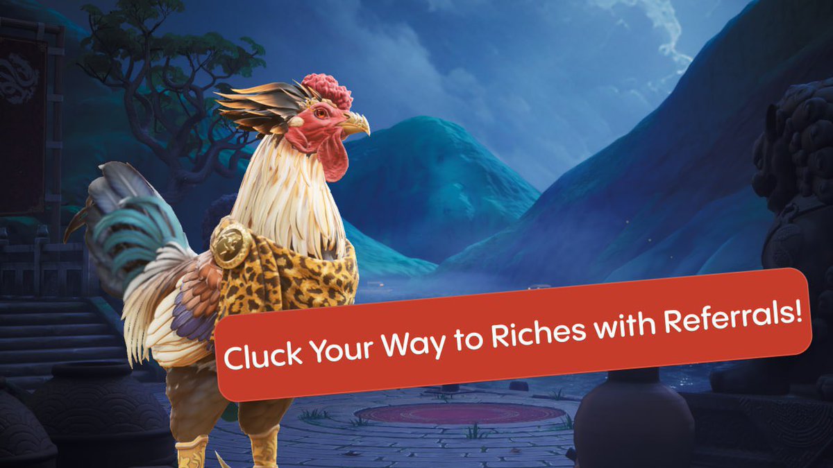 🎉 Invite Friends and Earn with the Rooster Fights Marketplace! 🐓

Turn your friends into your ticket to massive rewards! 🏆  

How does it work? 
1️⃣ Invite your friends to join Rooster Fights through the marketplace.  
2️⃣ Your friend plays at least one match.  
3️⃣ Earn 100 $RC